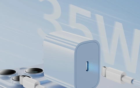  45W CB FCC CE Built-in Retractable USB-C Travel-Friendly GaN Charger