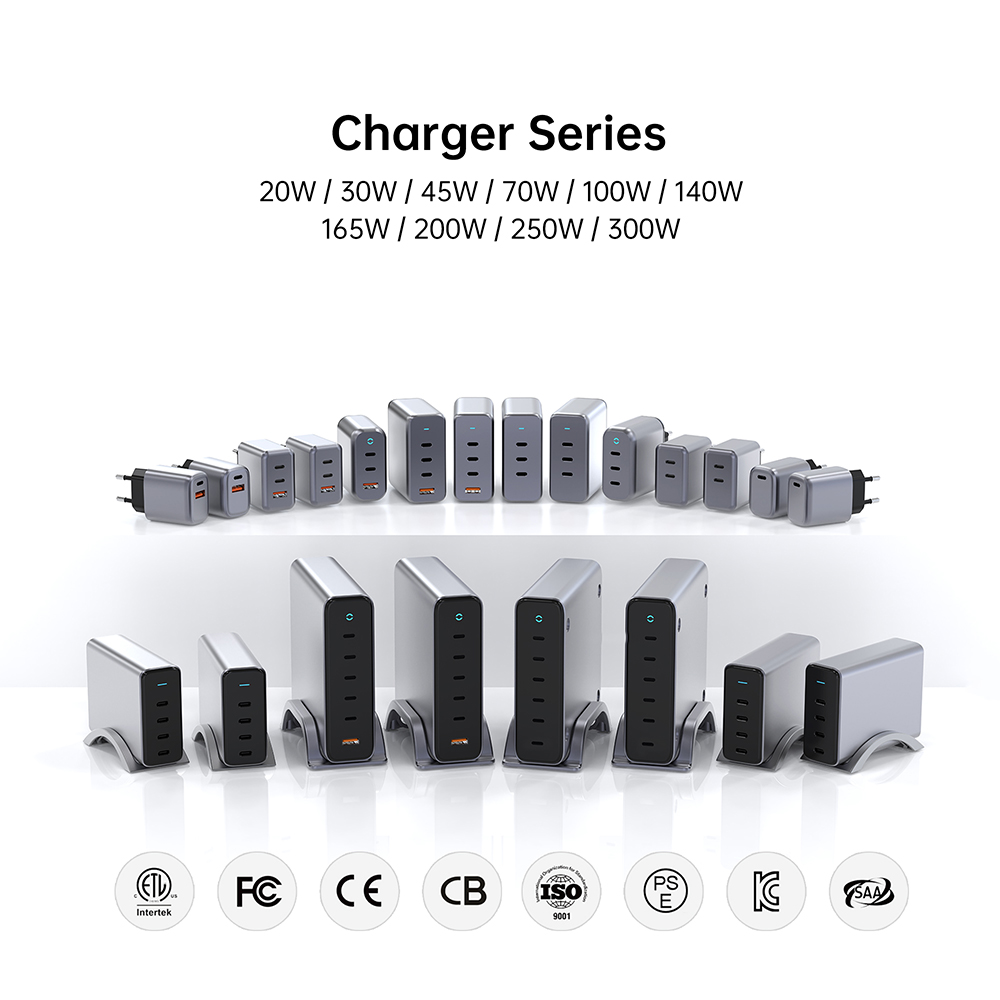 140W 3C1A Multi Port 4 USB A Wall Charger Supplier
