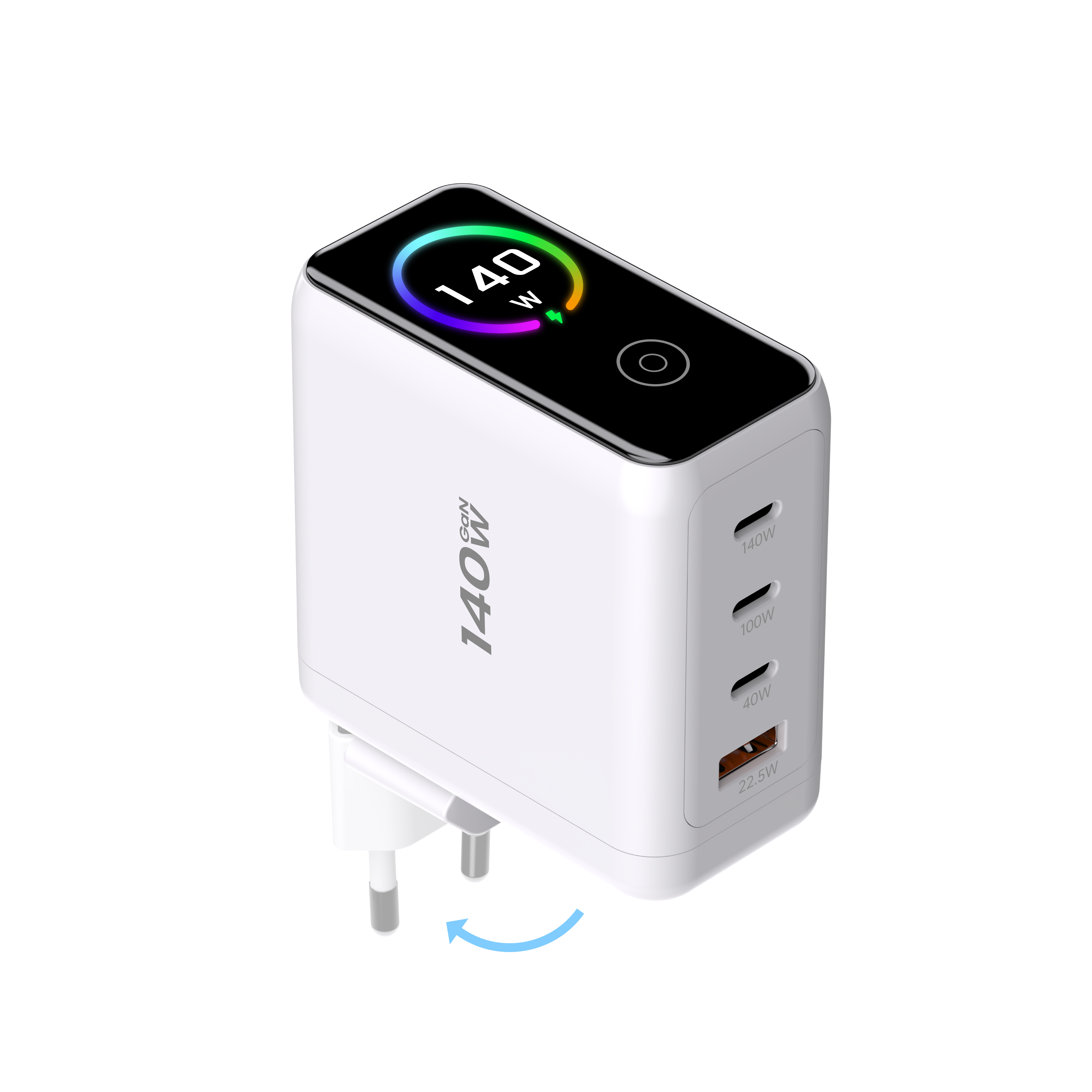 Screen Display PD 3.1 USB Type C Fast Charger