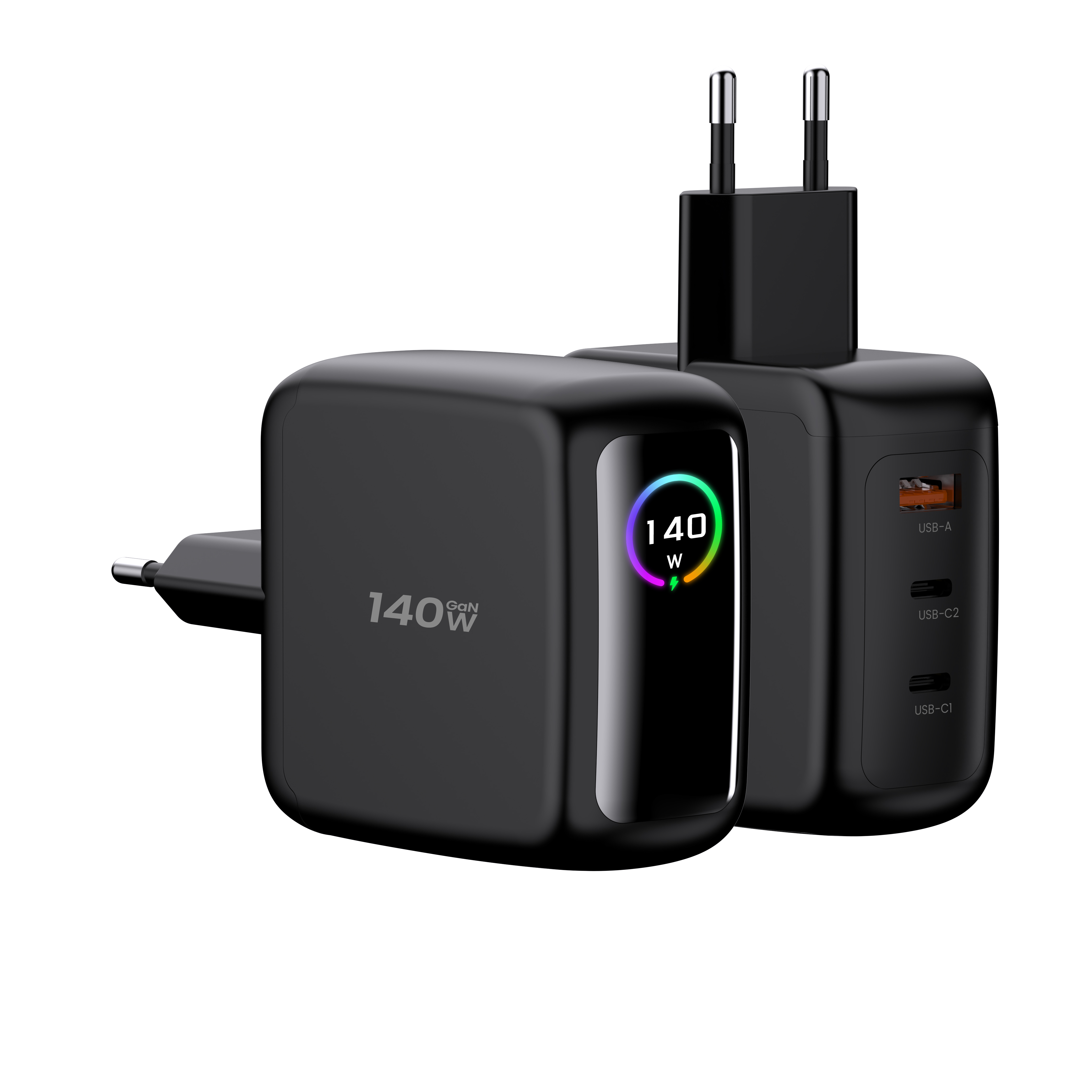 140W 2C1A PD3.1 Display Dual USB C Wall 3 Port charger Manufacturer Supplier