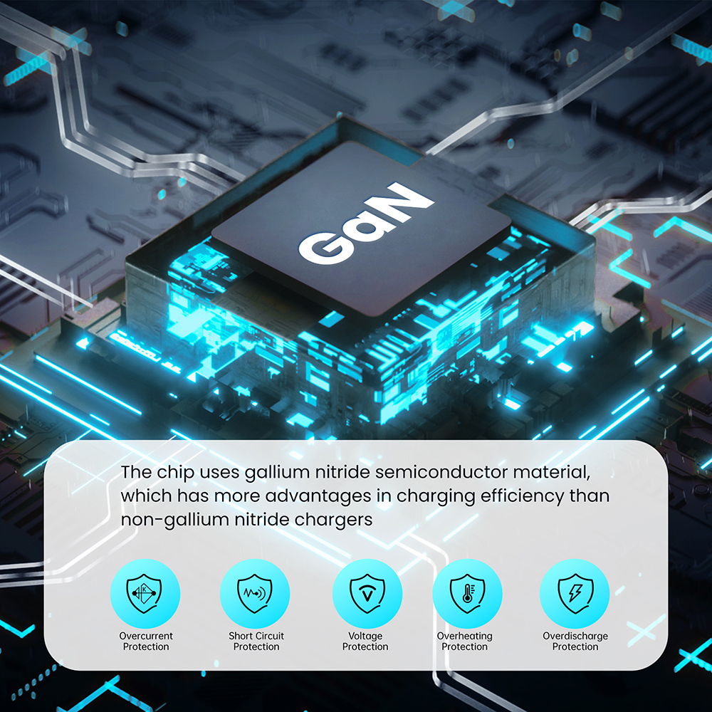 165W 4C Portable Laptop Mobile Phone 4 Port USB C Multiport Charger