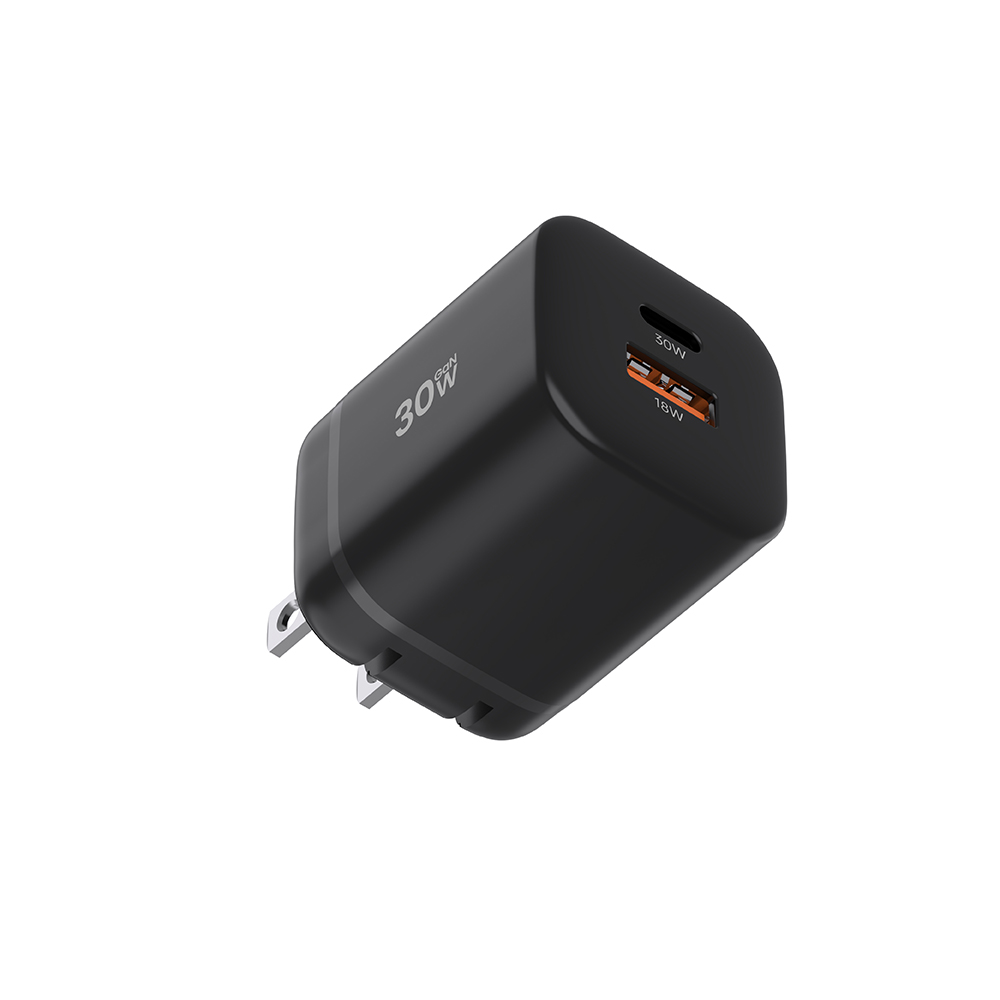 30w usb Type c GaN small travel Wall charger for Iphone Samsung Xiaomi