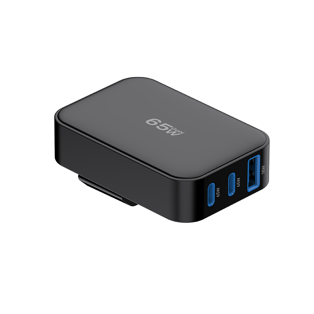 65W 2C1A Foldable Ultra-thin USB C Wall GaN PD Charger