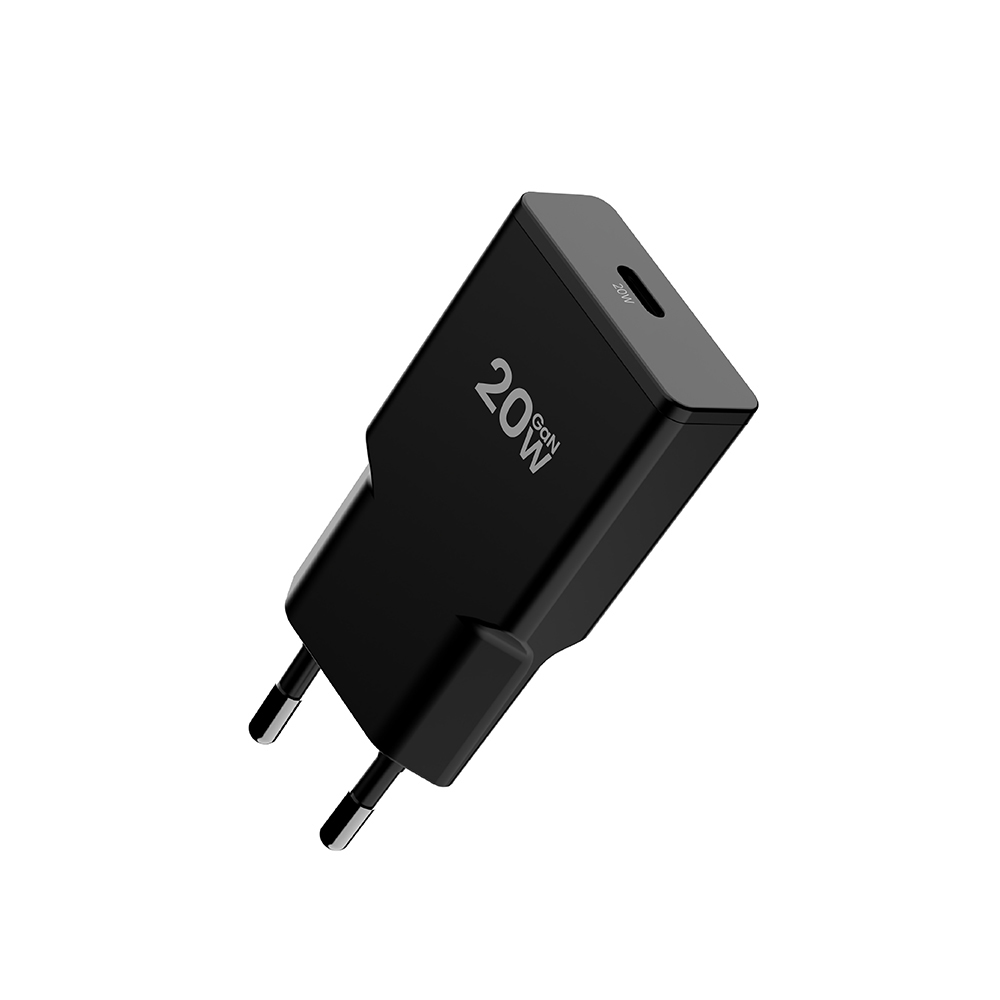 20W 1C EU KR Plug Micro Slim Phone USB C GaN Charger for Iphone Samsung Xiaomi