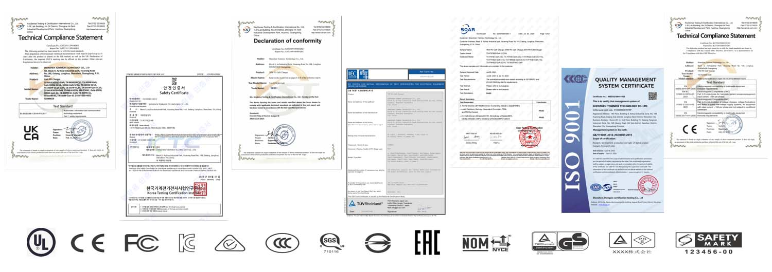 65W 2C1A Foldable Ultra-thin USB C Wall GaN PD Charger Supplier
