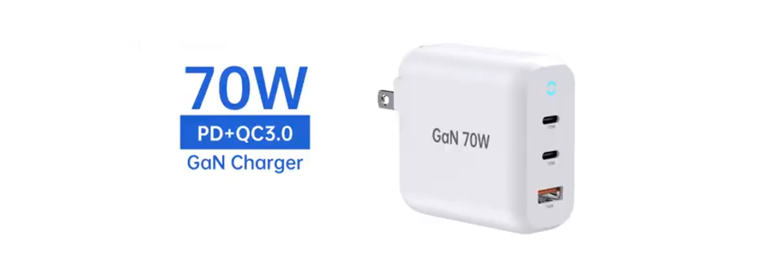 70W 2C1A USB A Dual USB C Wall Fast Charger Factory