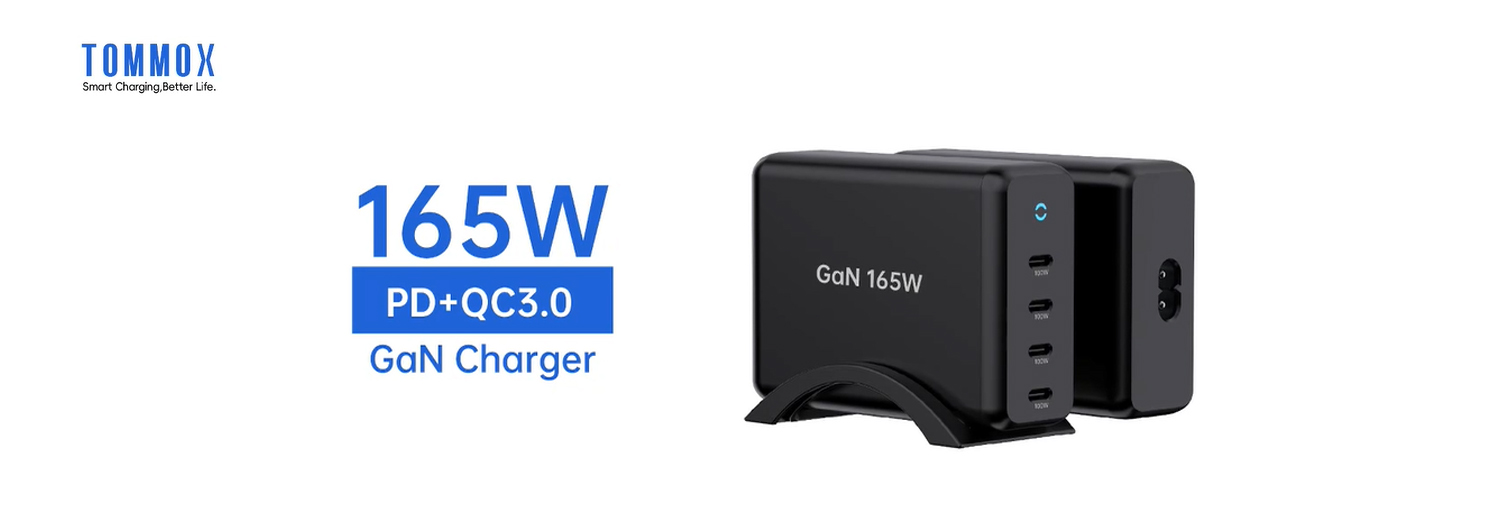 165W 4C Portable Laptop Mobile Phone 4 Port USB C Multiport Charger Manufacturer