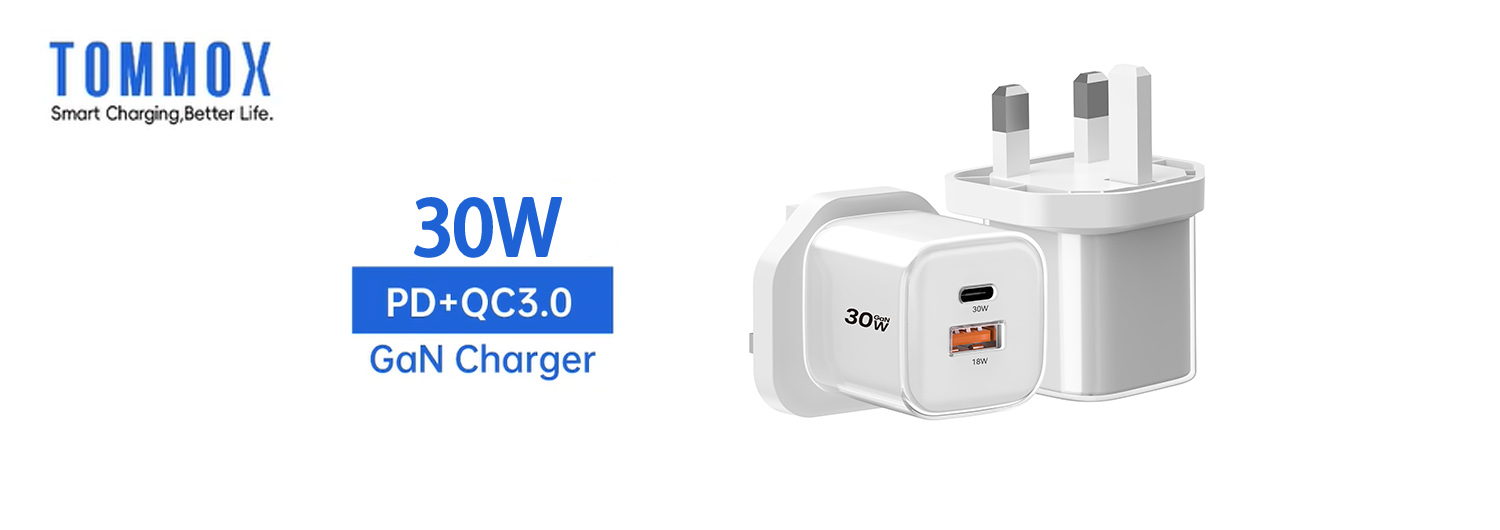 30W 1C1A Transparent Crystal USB Type C Fast GaN Charger Supplier