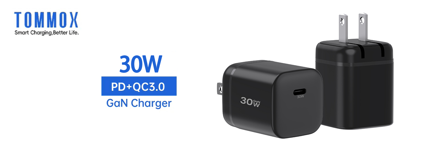 OEM ODM 30W GaN Quick Travel Wall Charging Fast Charger For Samsung Apple IPhone 16 17