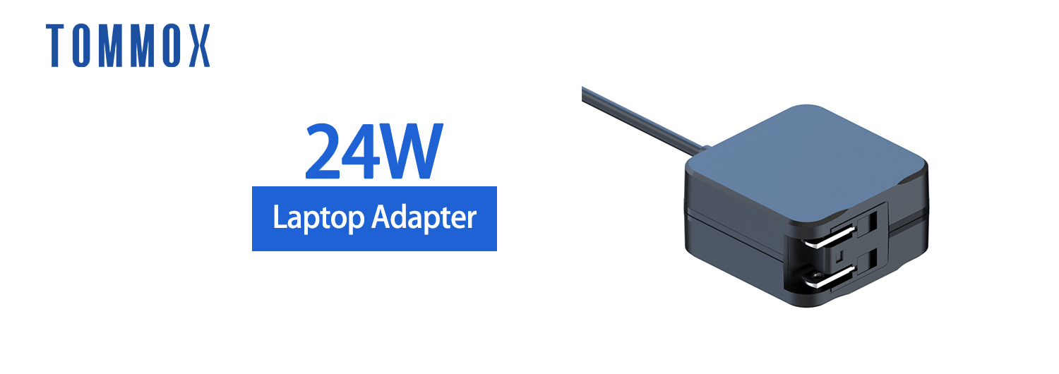 Factory Custom 24W US UK Plug Input AC 100-240V Output Laptop Power Adapter