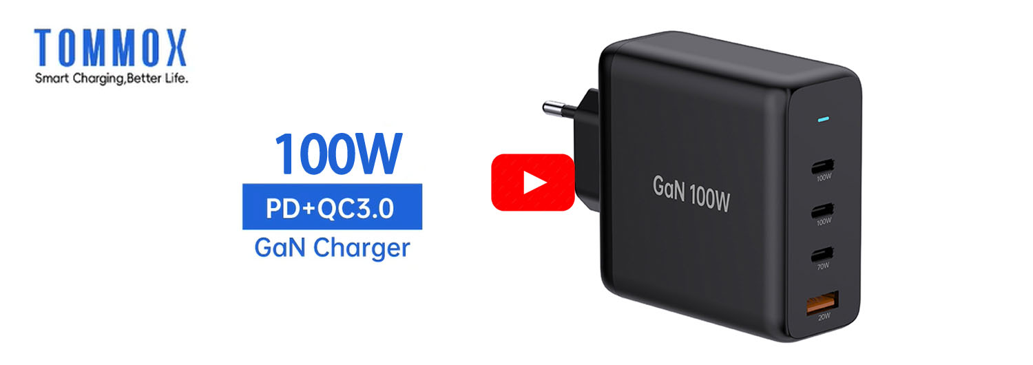 Custom 100 Watt Mobile Phone Typr-C Charger Quick Charging Factory For IPad Pro Air Samsung