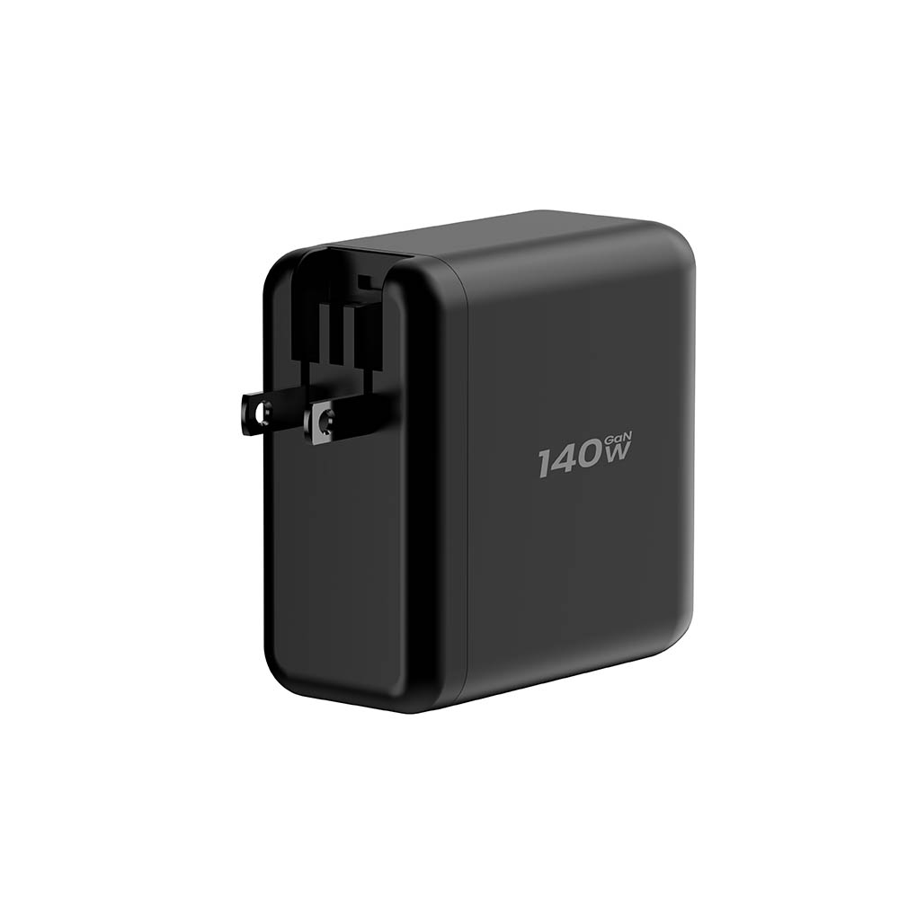 140W GaN LED Display Replaceable US UK EU KR Plug GaN USB Fast Charger Factory