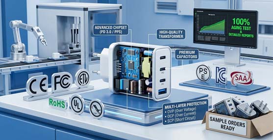 Top 5 Factors to Consider When Sourcing Wholesale USB-C Chargers from a PD Charger Factory