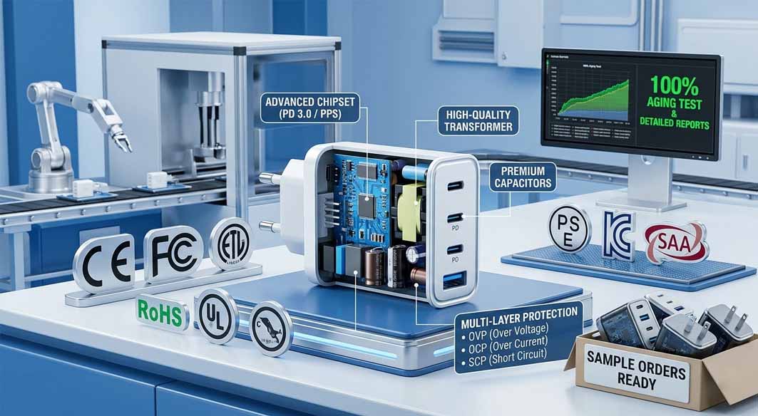 Top 5 Factors to Consider When Sourcing Wholesale USB-C Chargers from a PD Charger Factory