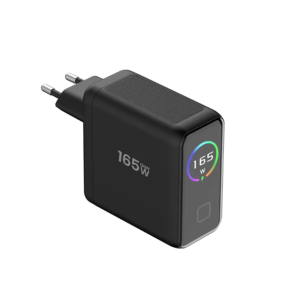 165W PD3.1 TFT Ultra-High Output GaN Display Charger with Real-Time Power